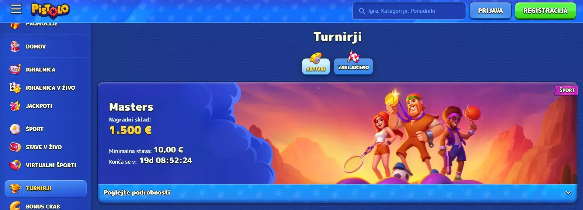 Pistolo casino TOC
