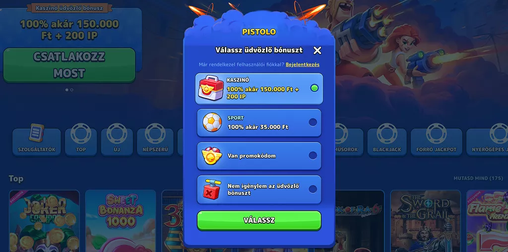 Pistolo giriş